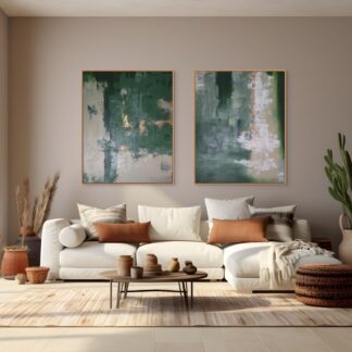 Relaxed and Cloud Storm Dyptych